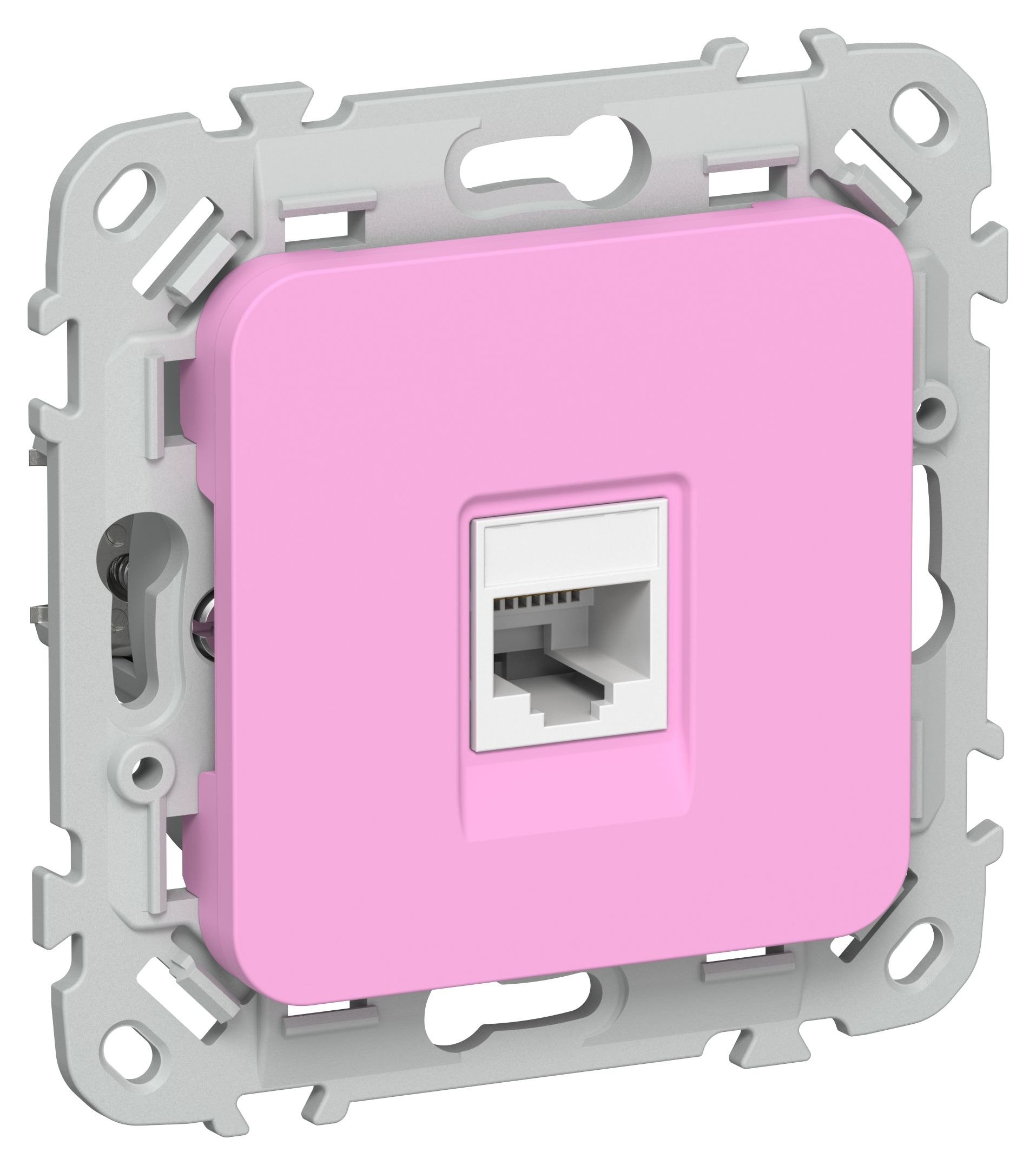 FLITE Розетка компьютерная RJ45 кат 5Е UTP РК5е-1-0-ФлПр скрытой установки пурпурный (FI-K12-1-K99)