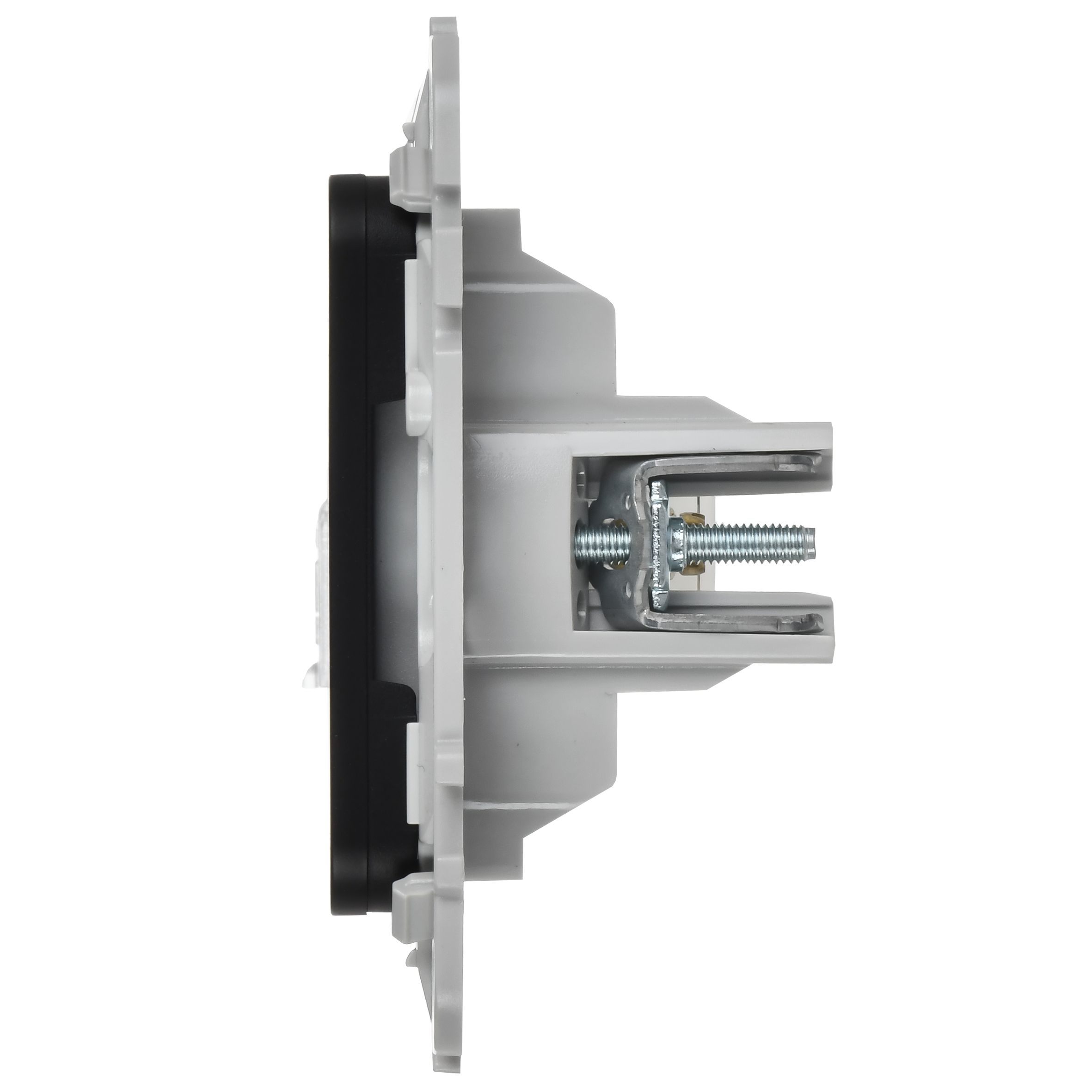 FLITE Розетка 2-местная RJ45/TV кат 5Е UTP РКТВ5е-2-0-ФлЧ скрытой установки черный (FI-AK22-1-K02)