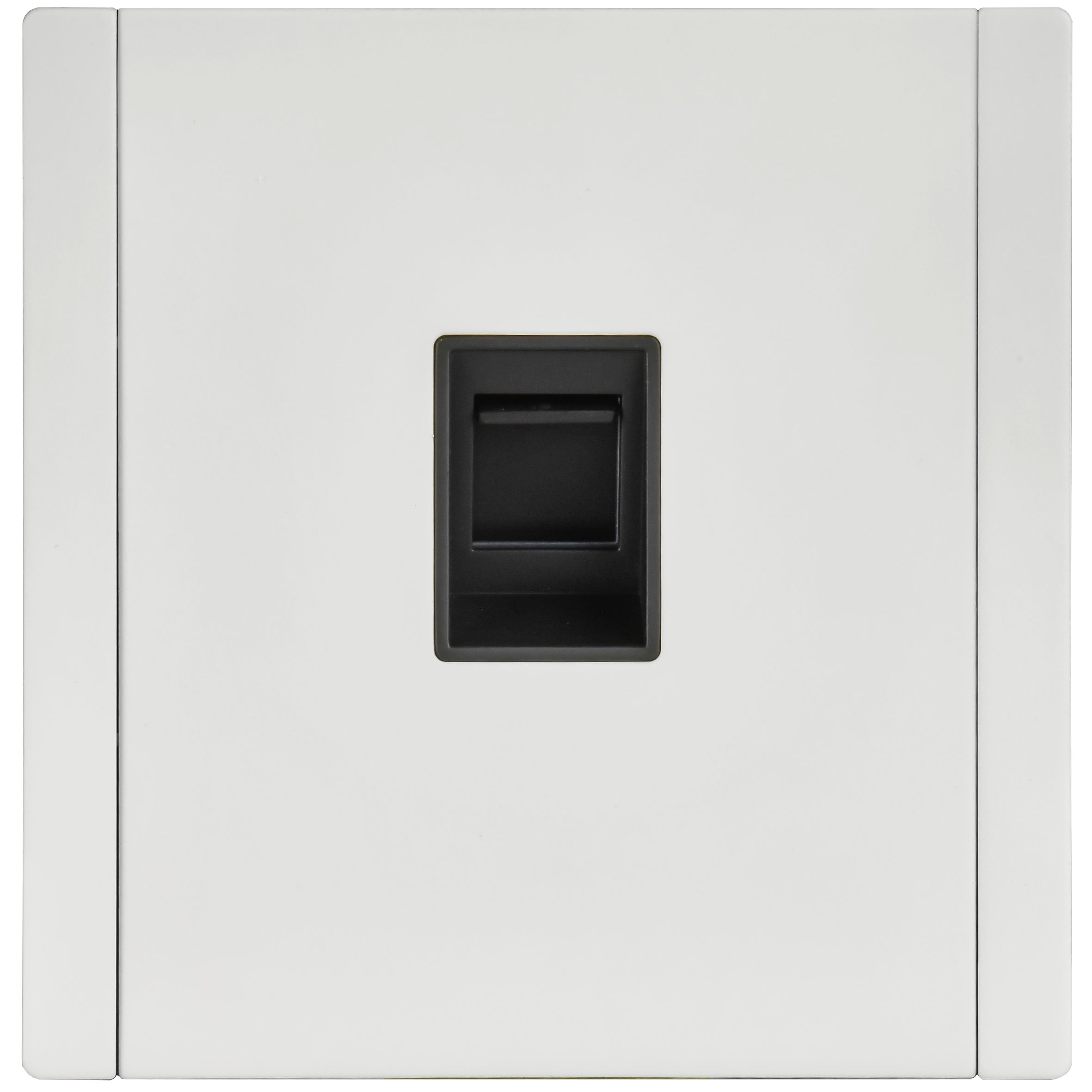 FORTE&PIANO Розетка компьютерная RJ45 кат.6 FP231M скрытой установки металл белый (FP-K10-2-M-K01)