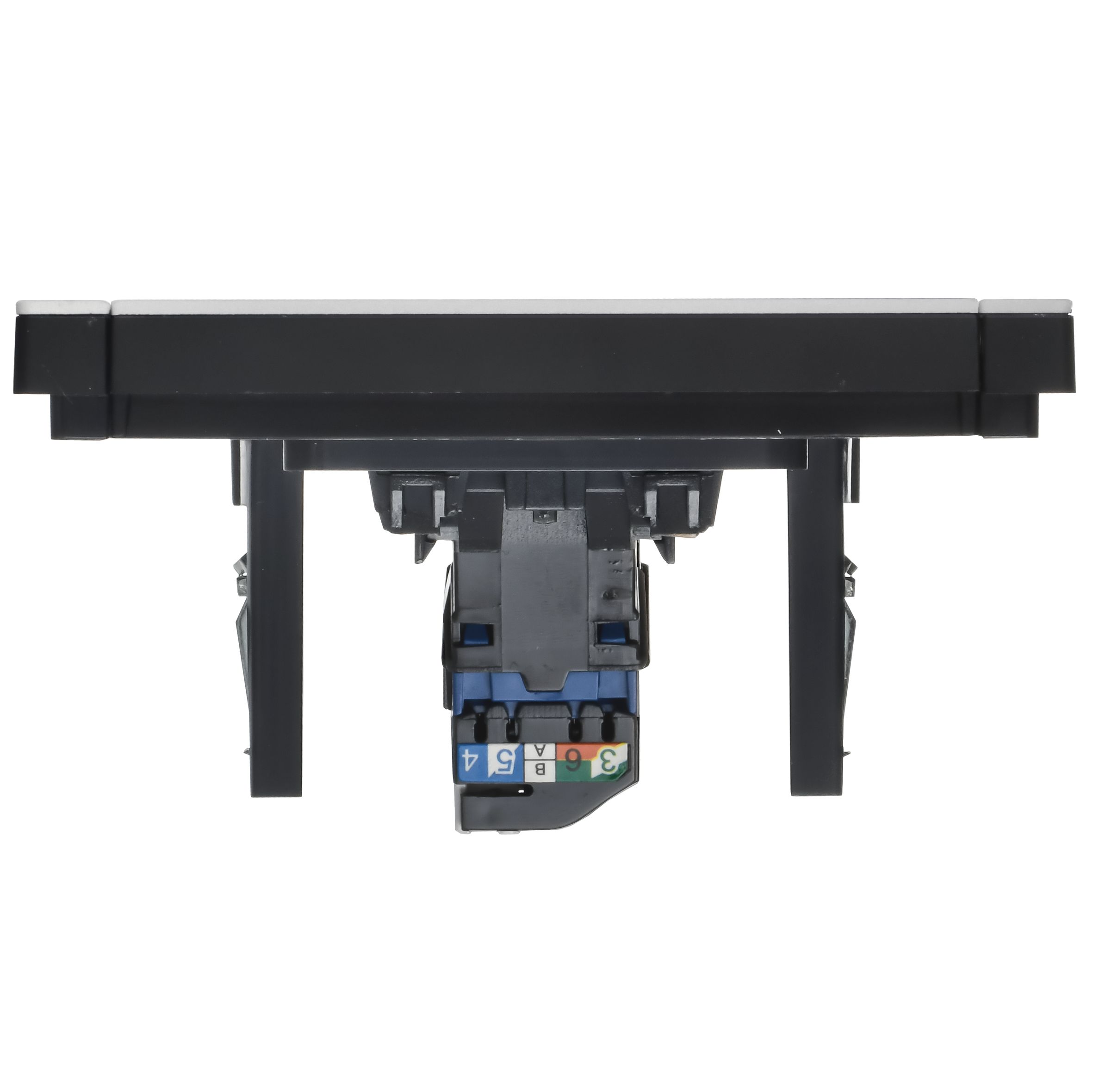 FORTE&PIANO Розетка компьютерная RJ45 кат.6 FP231M скрытой установки металл белый (FP-K10-2-M-K01)