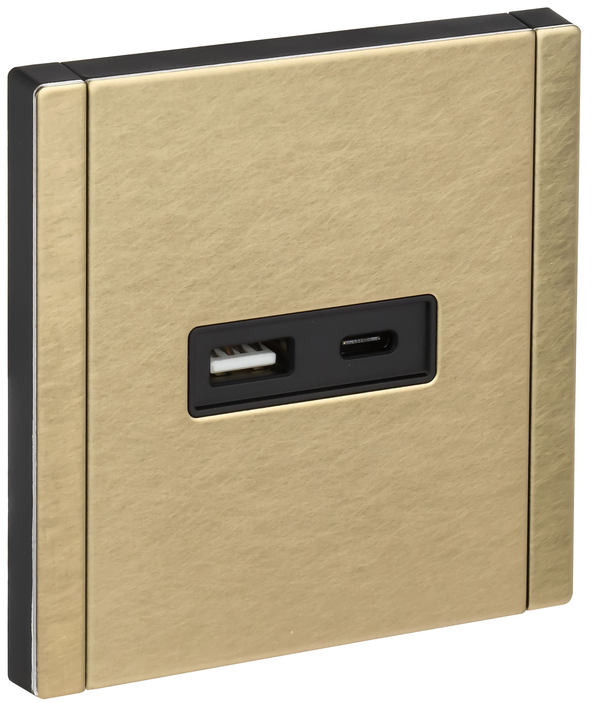 FORTE&PIANO Розетка USB A+C 18Вт FP651M скрытой установки металл шампань (FP-U22-018-M-K37)
