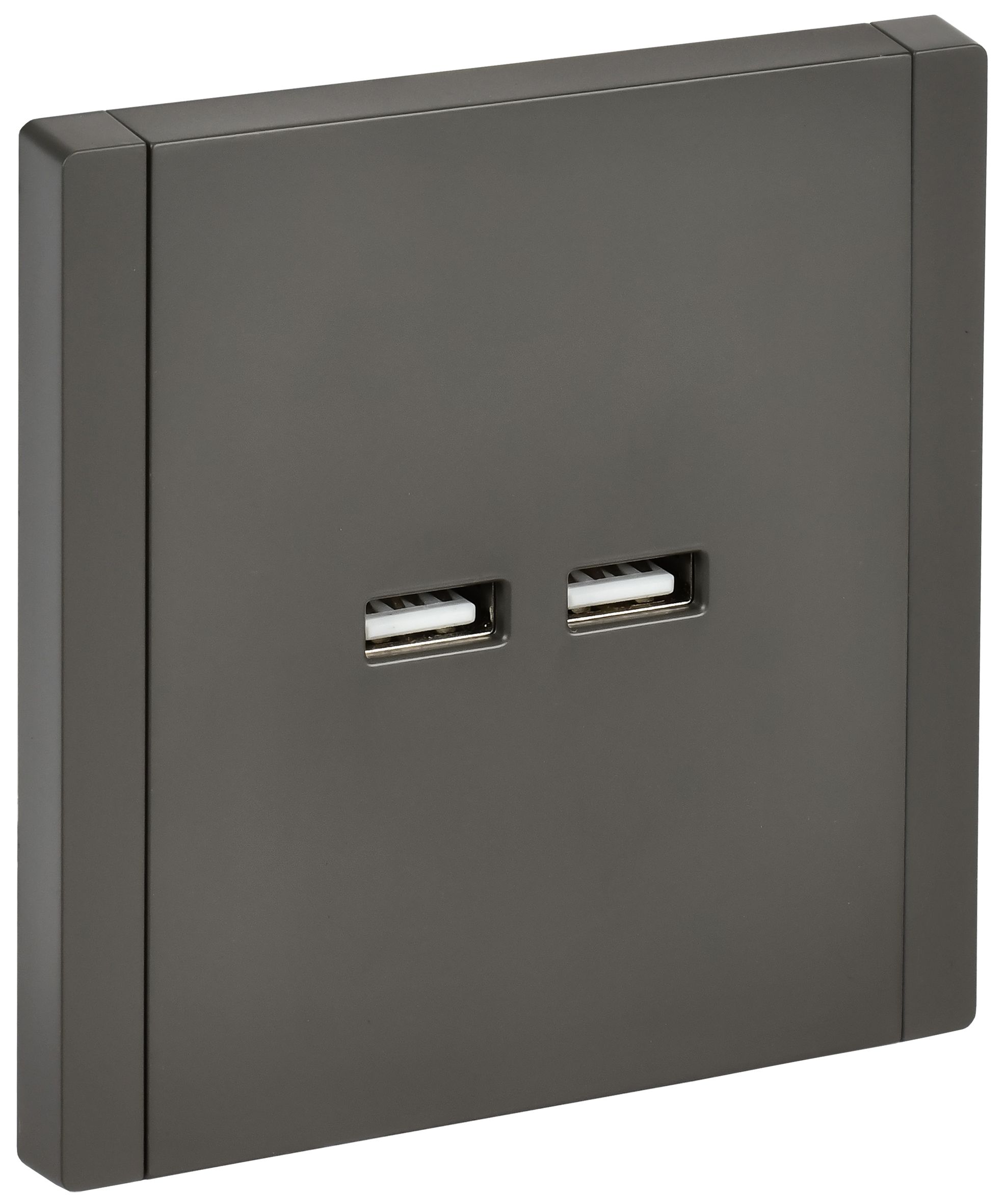 FORTE&PIANO Розетка USB A+A 3,1А FP349 скрытой установки серый (FP-U21-D31-K03)