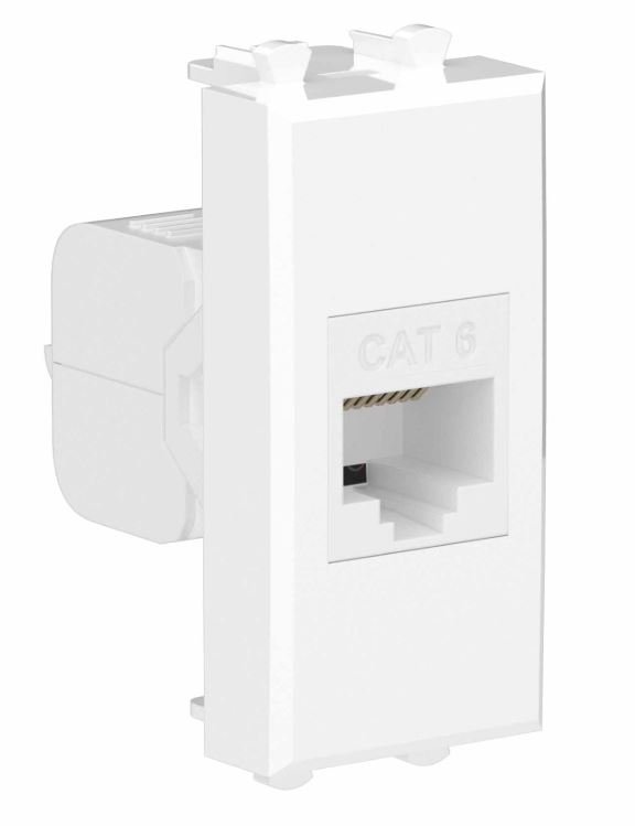 Розетка RJ-45 кат.6 1 модуль Avanti белое облако (4400691)