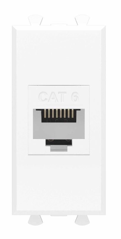 Розетка RJ-45 кат.6 1 модуль Avanti белое облако (4400691)