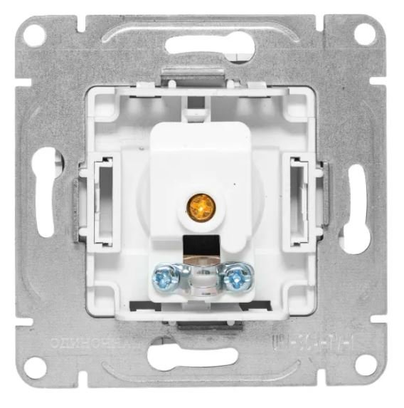 Механизм розетки TV, одиночная, алюминий Эпика (UP1-SOA-TV-1)