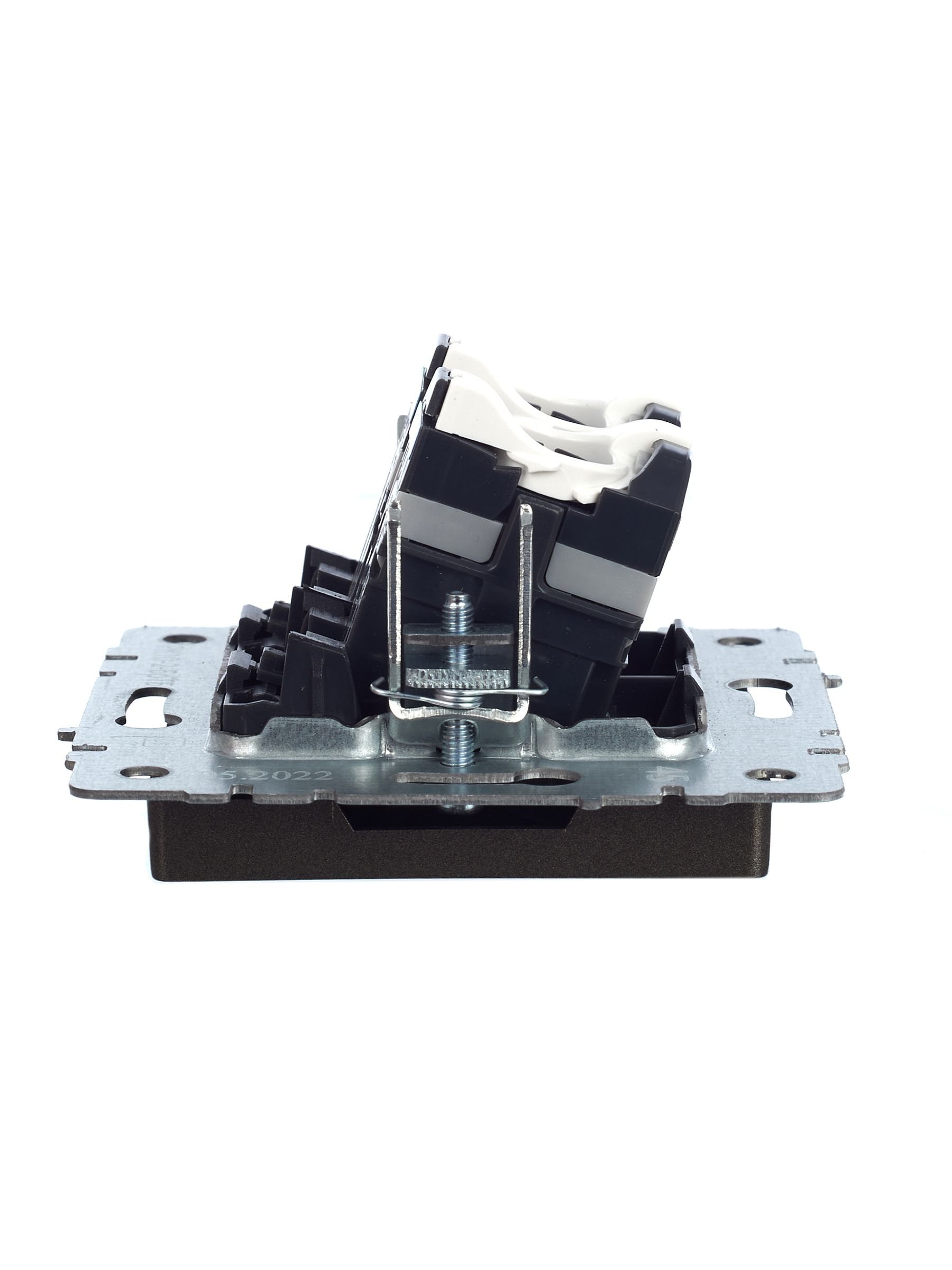 Розетка компьютерная двойная RJ45 BRITE кат.5E РК10-2-БрТБ скрытой установки темная бронза (BR-K20-1-K45)