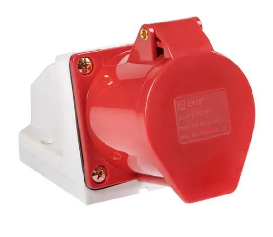 Розетка стационарная наружная 114 3Р+РЕ 16А 380В IP44 (ps-114-16-380)