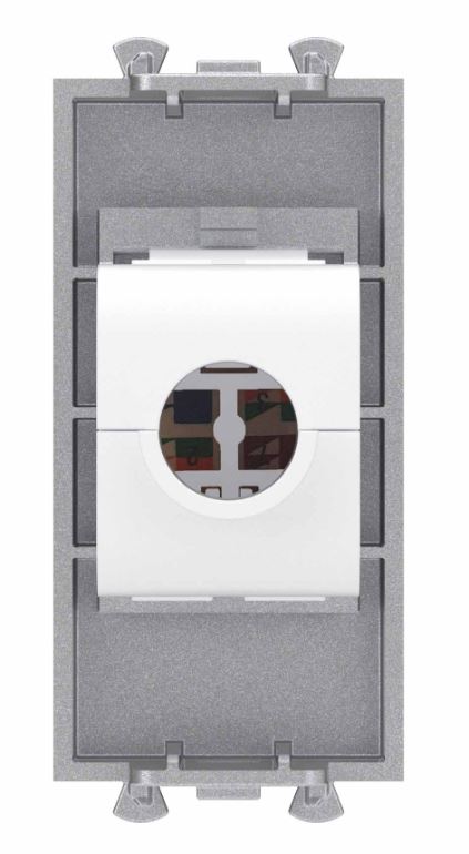 Розетка RJ-45 кат.6 1 модуль Avanti закаленная сталь (4404691)