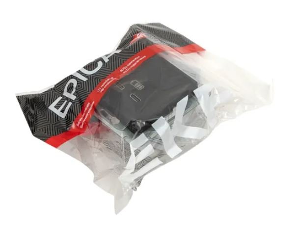 Механизм розетки USB-C - 2 шт, чёрный Эпика (UP1-SOB-2USBC)