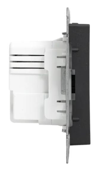Механизм розетки USB-C - 2 шт, чёрный Эпика (UP1-SOB-2USBC)