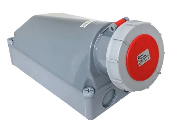 Розетка стационарная наружная 1452 3Р+РЕ+N 125А 380В IP67 PROxima (ps-1452-125-380)