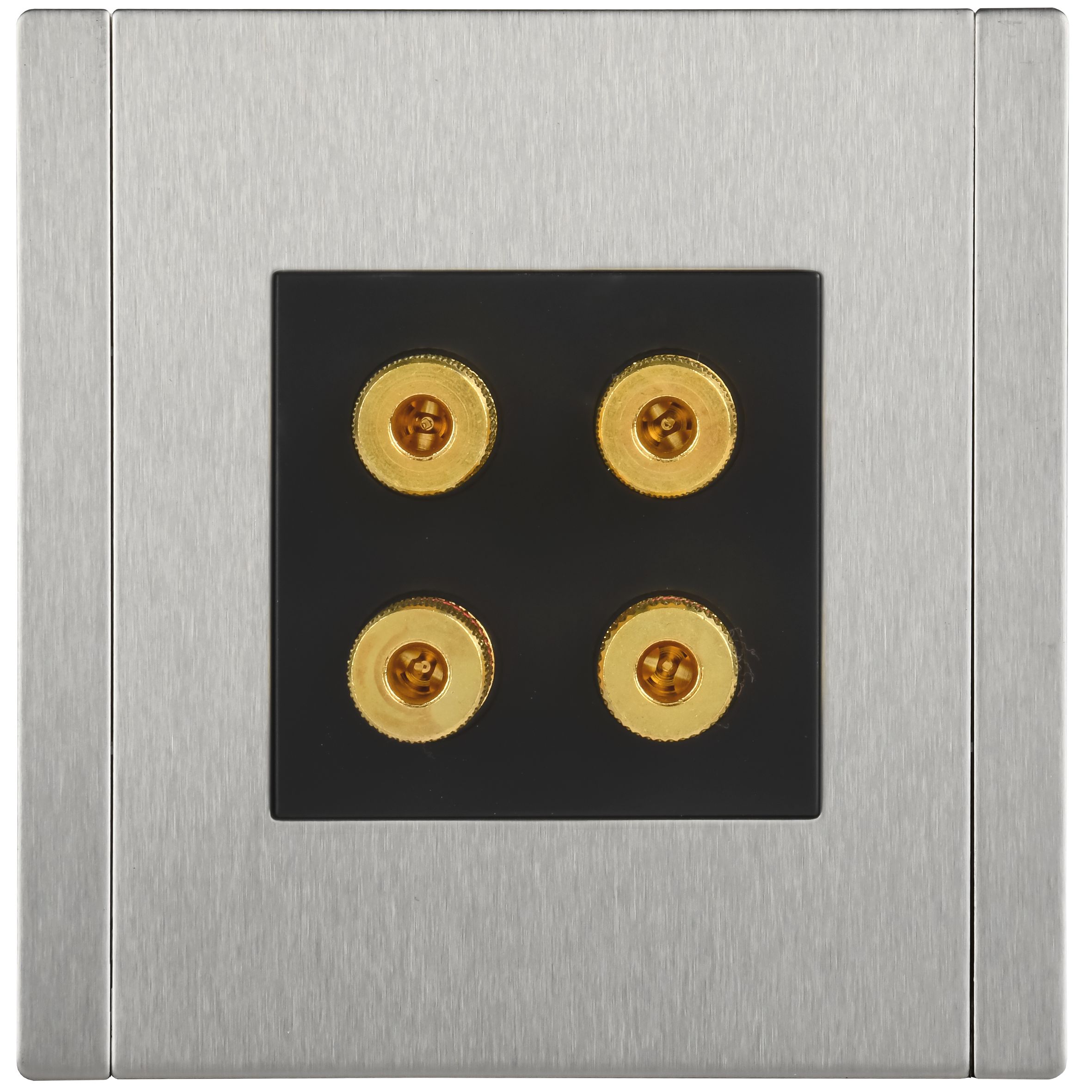 FORTE&PIANO Аудиорозетка 4-местная FP739M скрытой установки металл никель (FP-S40-M-K50)