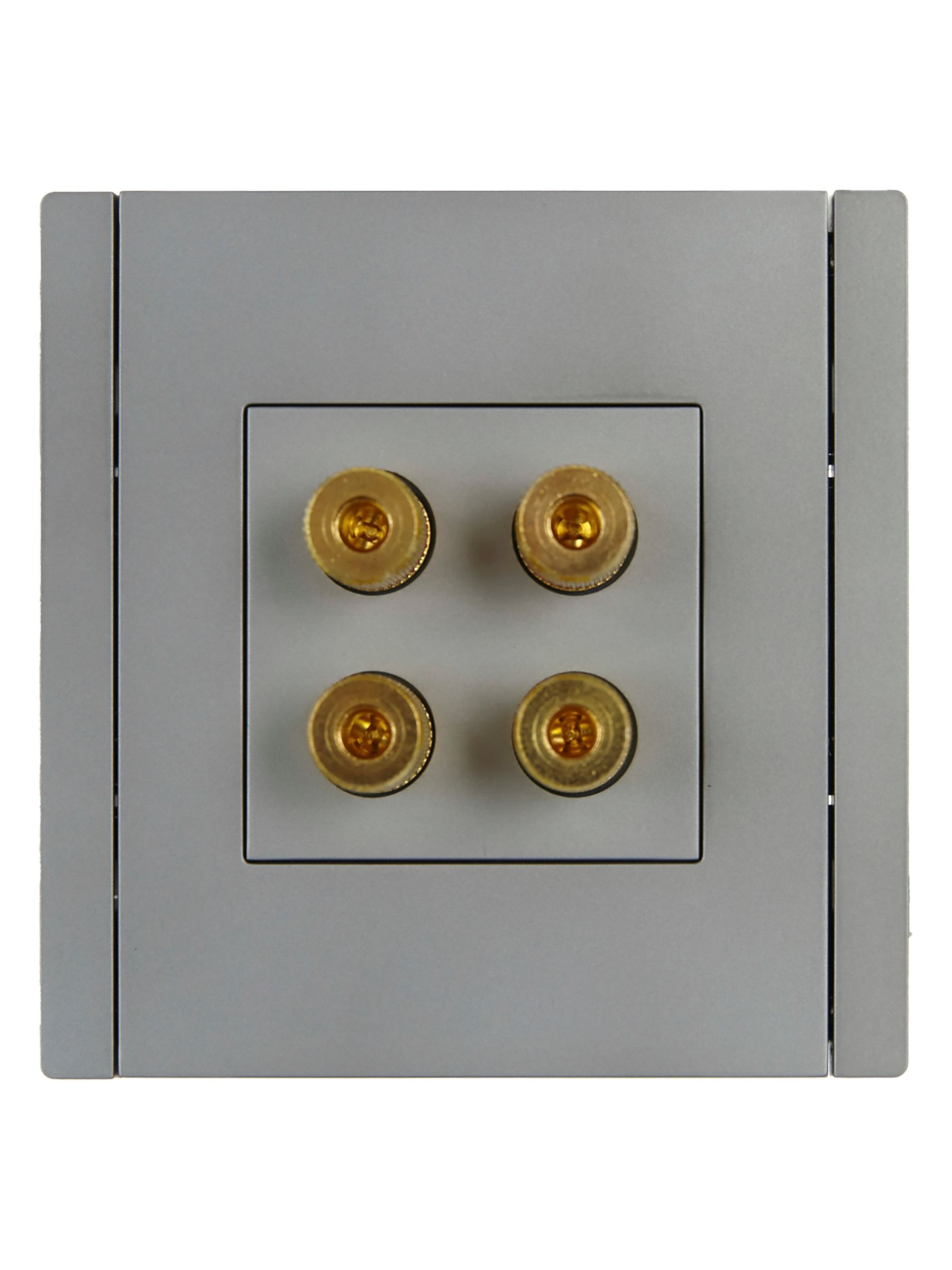 FORTE&PIANO Аудиорозетка 4-местная FP539 скрытой установки сталь (FP-S40-K46)