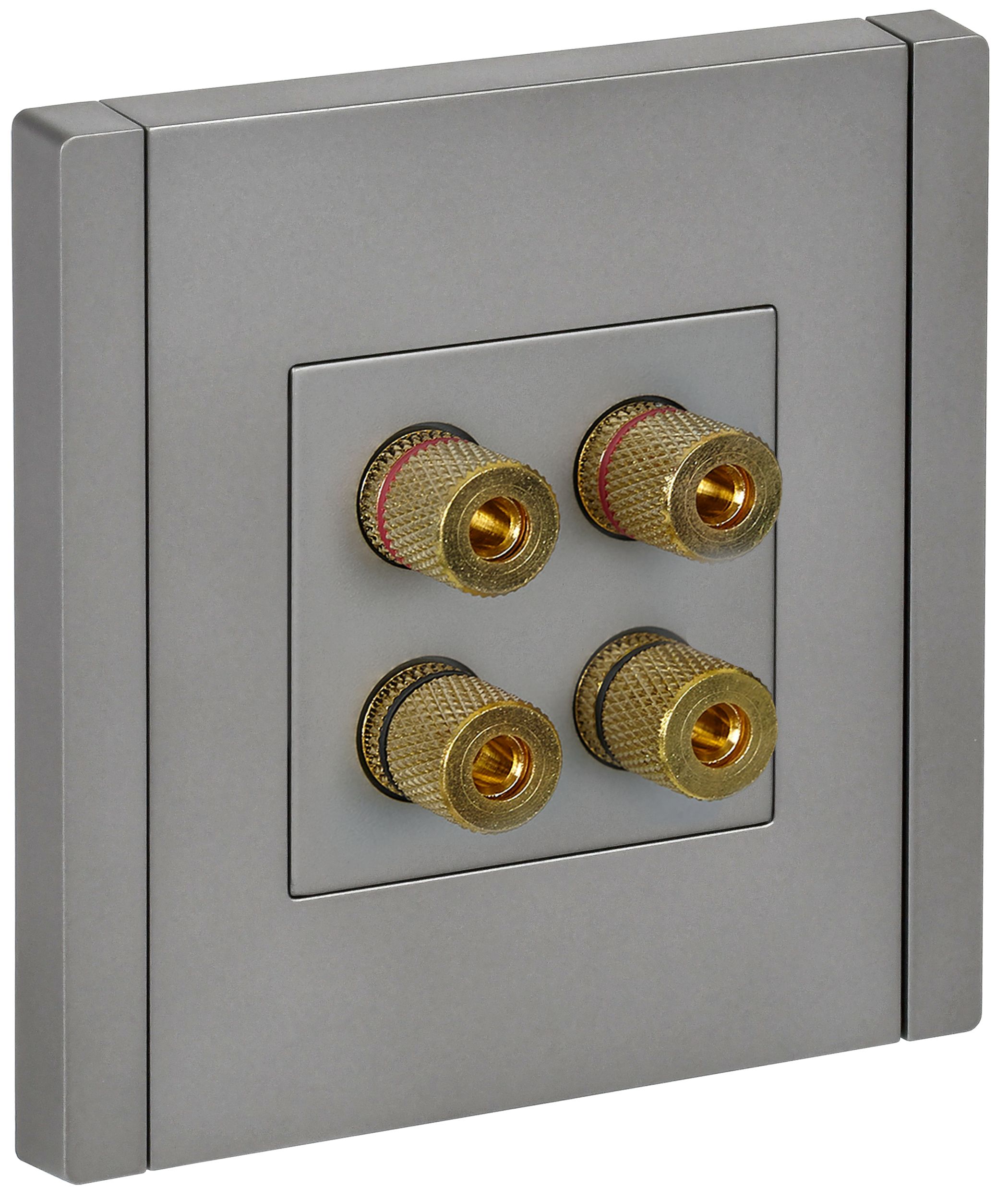 FORTE&PIANO Аудиорозетка 4-местная FP539 скрытой установки сталь (FP-S40-K46)