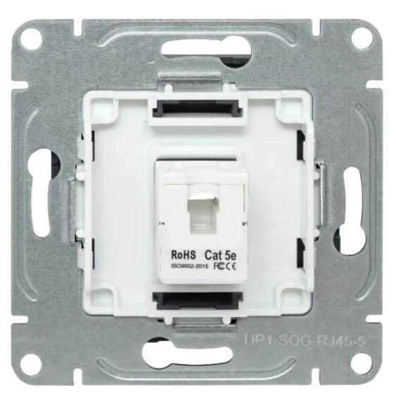 Механизм розетки RJ45 (cat5), графит Эпика (UP1-SOG-RJ45-5)