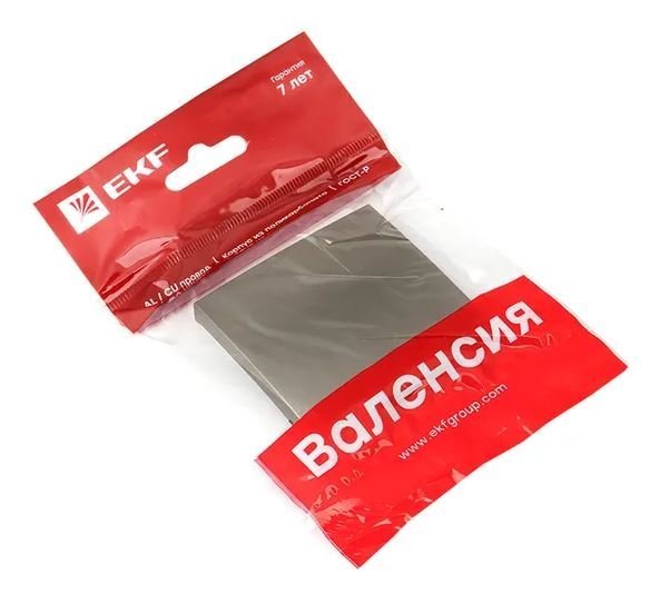 Валенсия Лицевая панель выключателя проходного 1-клавишного 10А кашемир (ESV10-L-025-40)