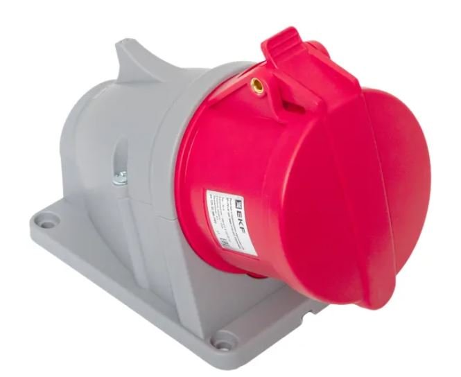 Розетка стационарная наружная 125 3Р+РЕ+N 32А 380В IP44 PROxima (ps-125-32-380-PRO)