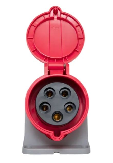 Розетка стационарная наружная 125 3Р+РЕ+N 32А 380В IP44 PROxima (ps-125-32-380-PRO)