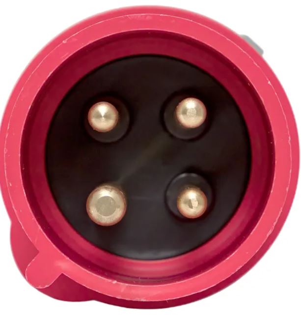Вилка 24 32А 3Р+РЕ IP44 переносная 380В PROxima (ps-024-32-380-PRO)