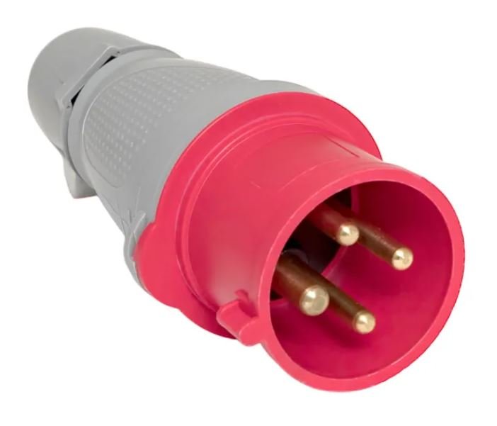 Вилка 24 32А 3Р+РЕ IP44 переносная 380В PROxima (ps-024-32-380-PRO)