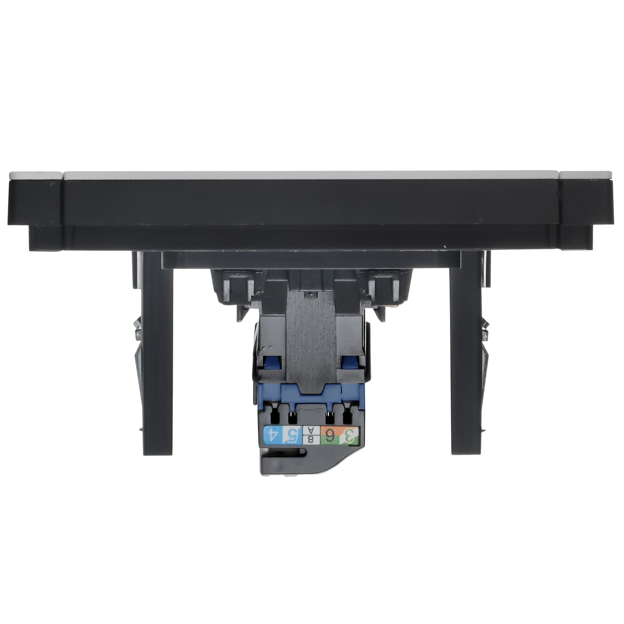 FORTE&PIANO Розетка компьютерная RJ45 кат.6 FP731M скрытой установки металл никель (FP-K10-2-M-K50)