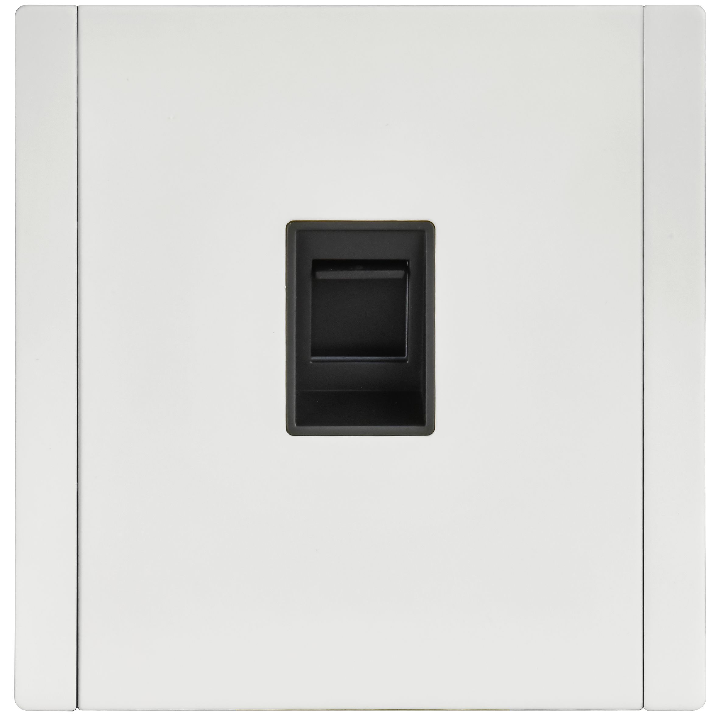 FORTE&PIANO Розетка компьютерная RJ45 кат.5E FP232M скрытой установки металл белый (FP-K10-1-M-K01)