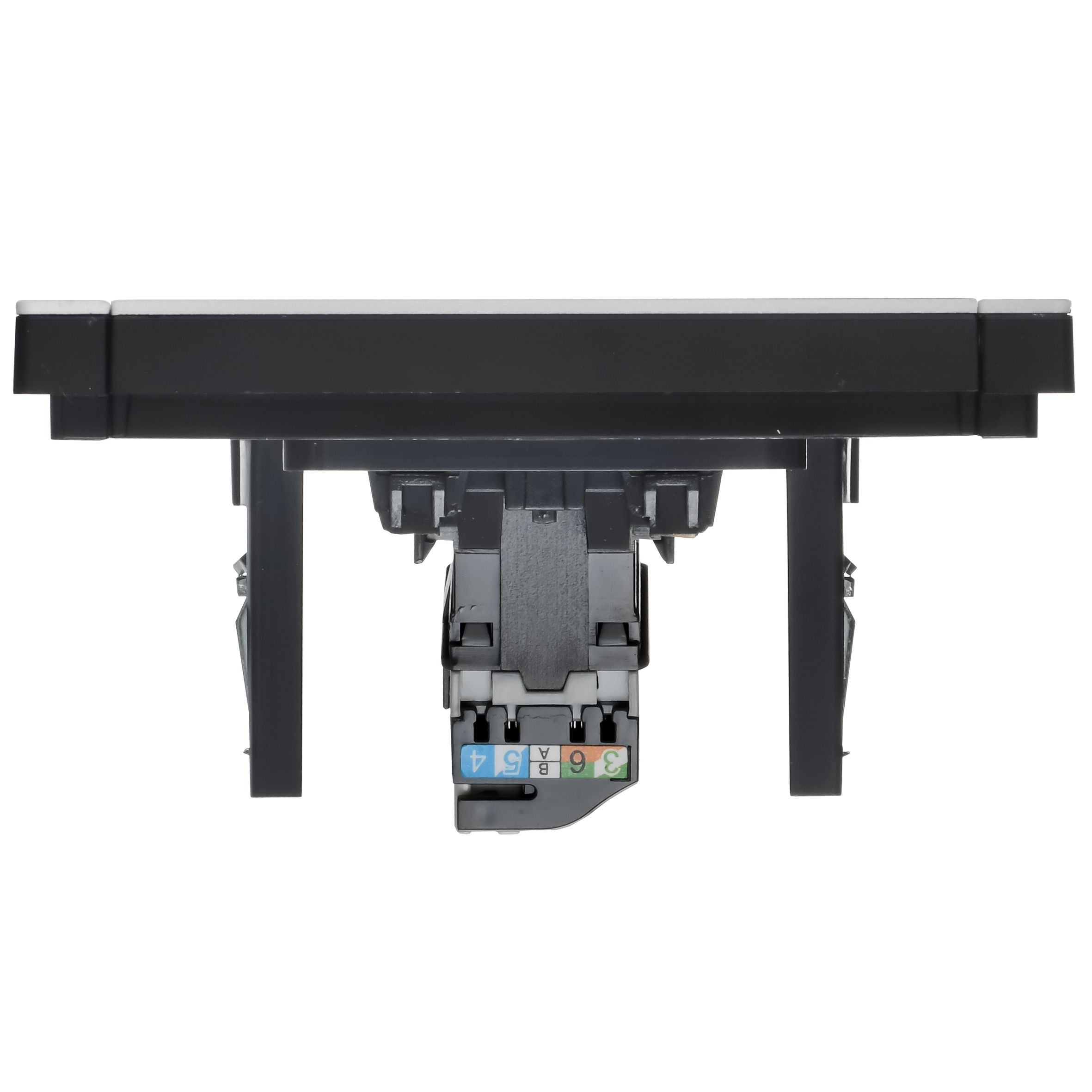 FORTE&PIANO Розетка компьютерная RJ45 кат.5E FP232M скрытой установки металл белый (FP-K10-1-M-K01)
