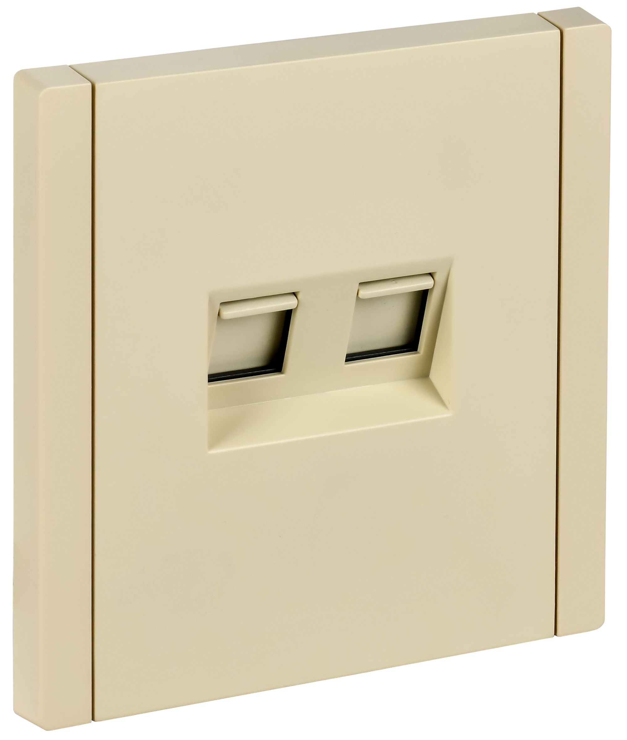 FORTE&PIANO Розетка компьютерная двойная RJ45 кат.6 FP434 скрытой установки ваниль (FP-K20-2-K10)