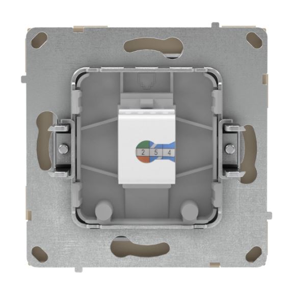 Розетка RJ-45 KANT 5E одинарная ванильный марципан (7015663)