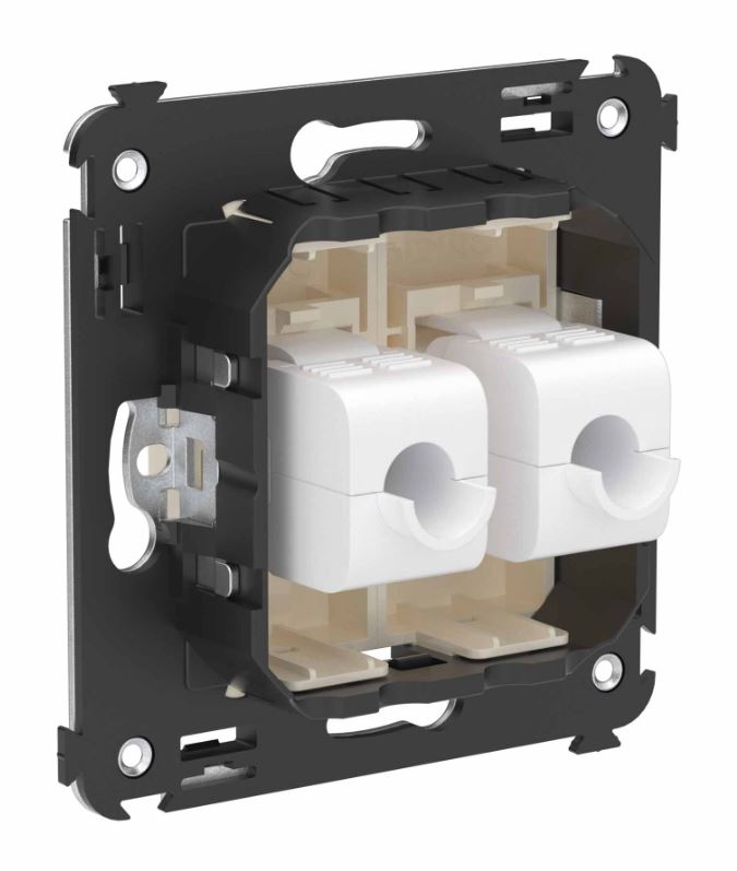 Розетка RJ-45 кат.6А двойная Avanti ванильная дымка (4405674)