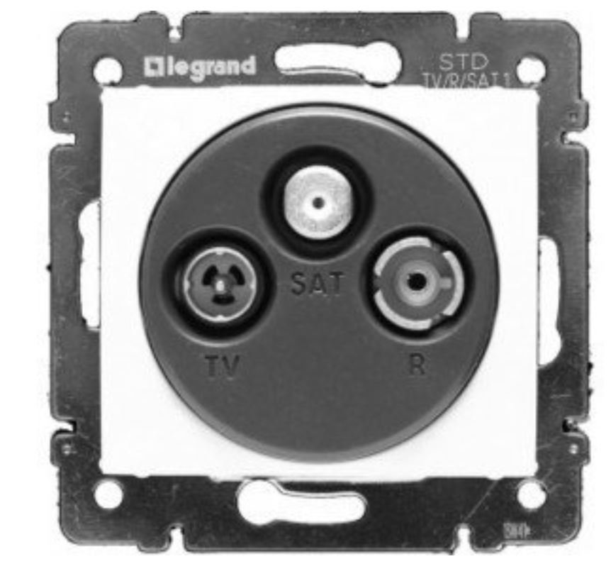 Valena DIY розетка TV-FM-SAT "звезда", скрытой установки, белый (694371)