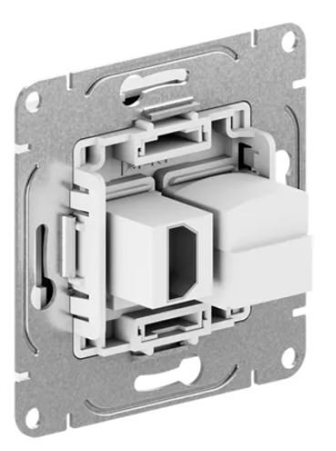 Механизм розетки HDMI+RJ45 (cat5), мокко Эпика (UP1-SOM-HDMI-RJ45)