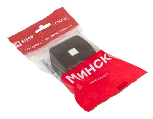 Минск Розетка RJ-45 1-местная ОП, 1А, 120В, тёмное дерево (EGK01-035-40)
