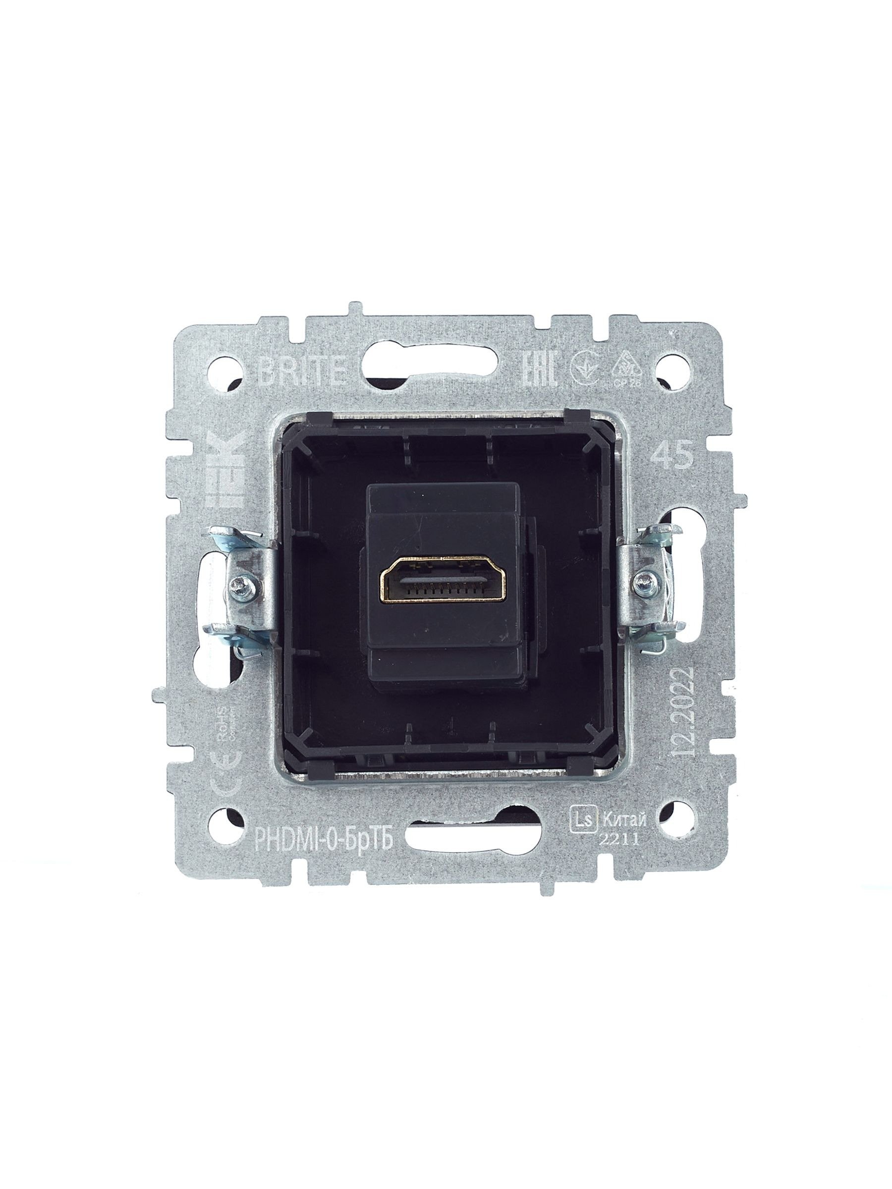 Розетка HDMI BRITE РHDMI-0-БрТБ темная бронза (BR-H10-K45)