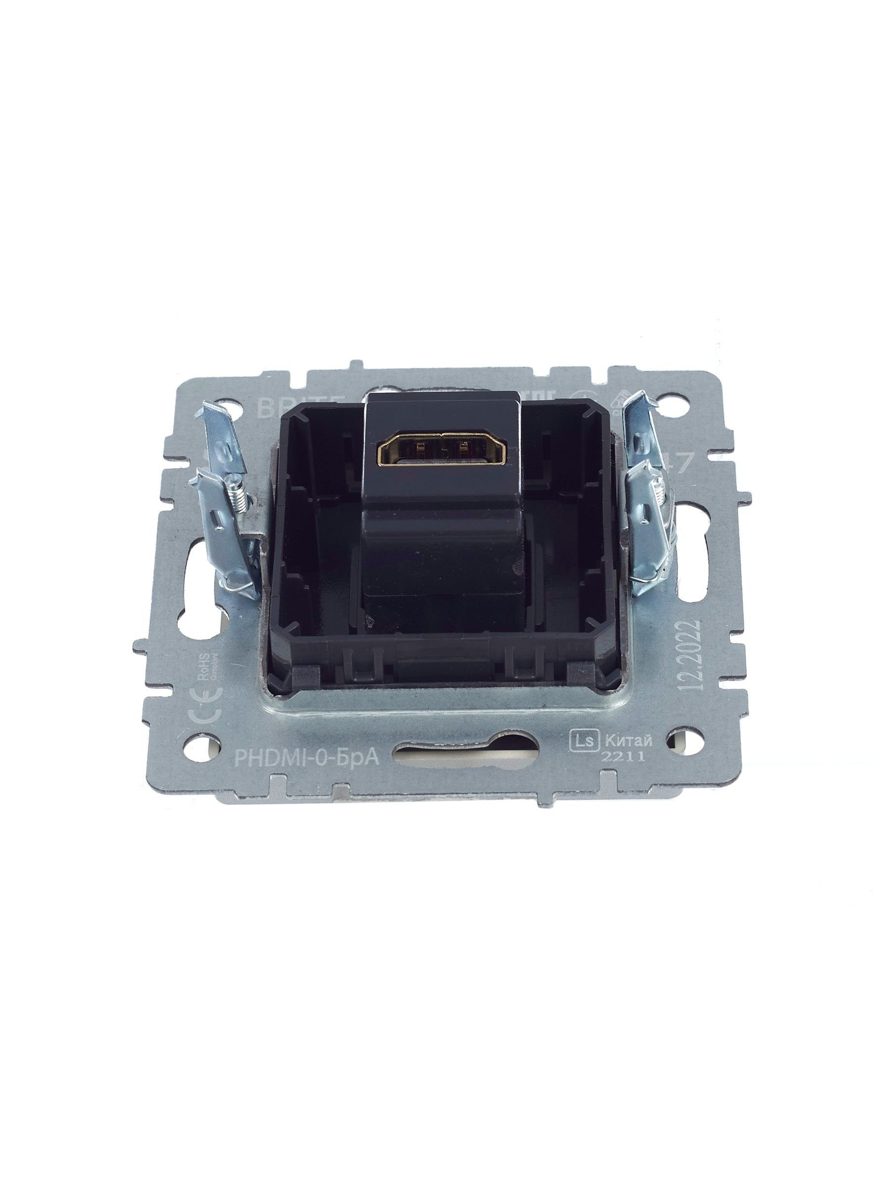 Розетка HDMI BRITE РHDMI-0-БрА алюминий (BR-H10-K47)