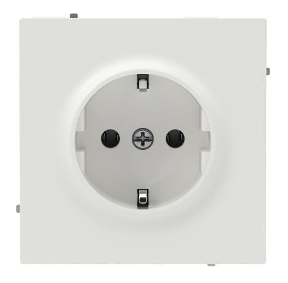Розетка 2P+E KANT без защитных шторок белый песок (7010033)
