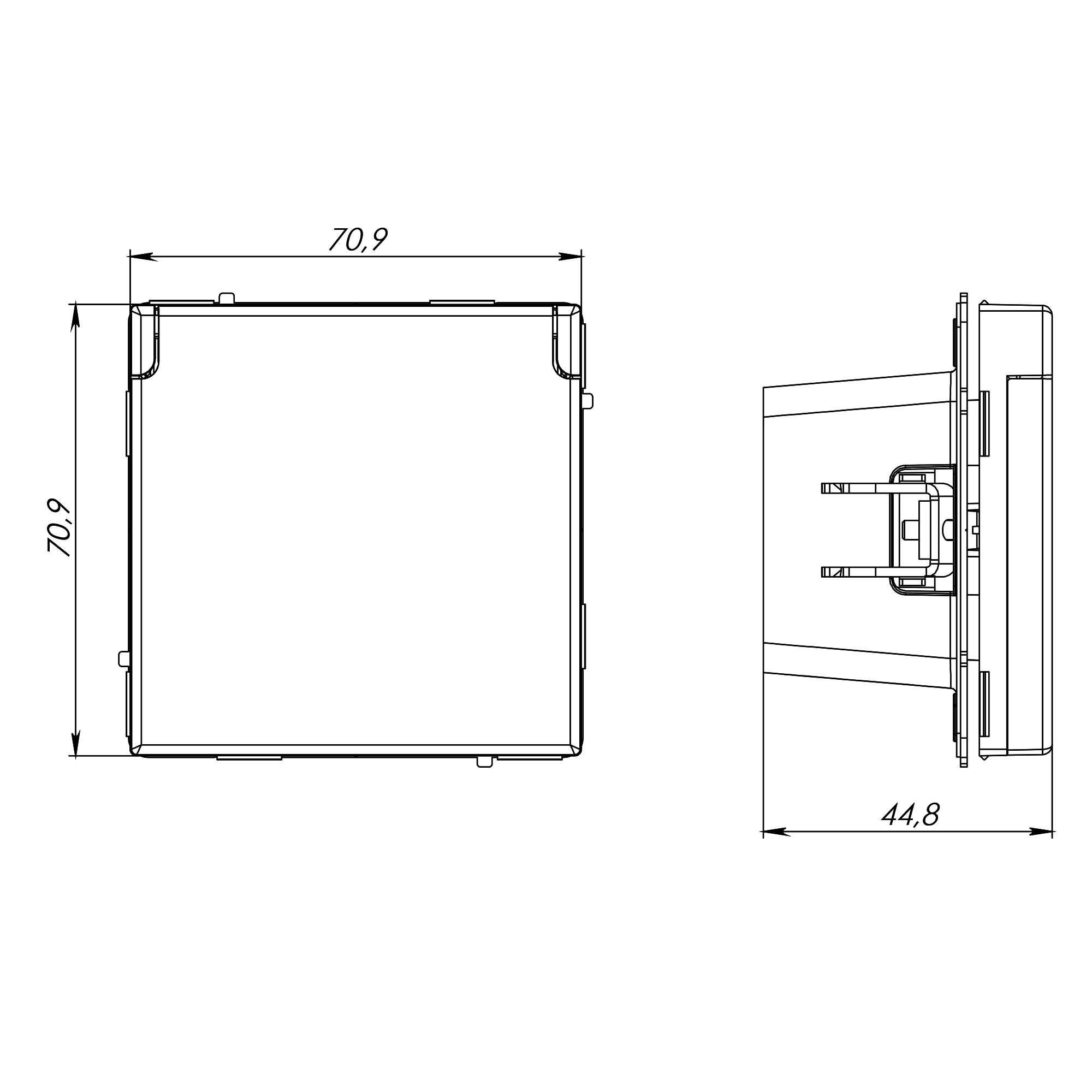 Розетка 2P+E KANT IP44 с защитными шторками с крышкой белая магнолия (7000013)