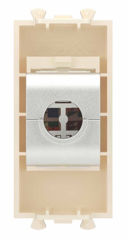 Розетка RJ-45 кат.6 экранированная 1 модуль Avanti ванильная дымка (4405791)