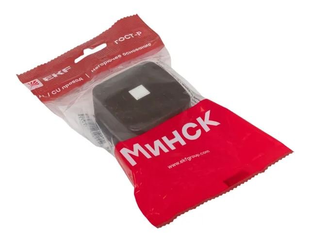 Минск Розетка Phone 1-местная ОП тёмное дерево (EGT01-034-40)