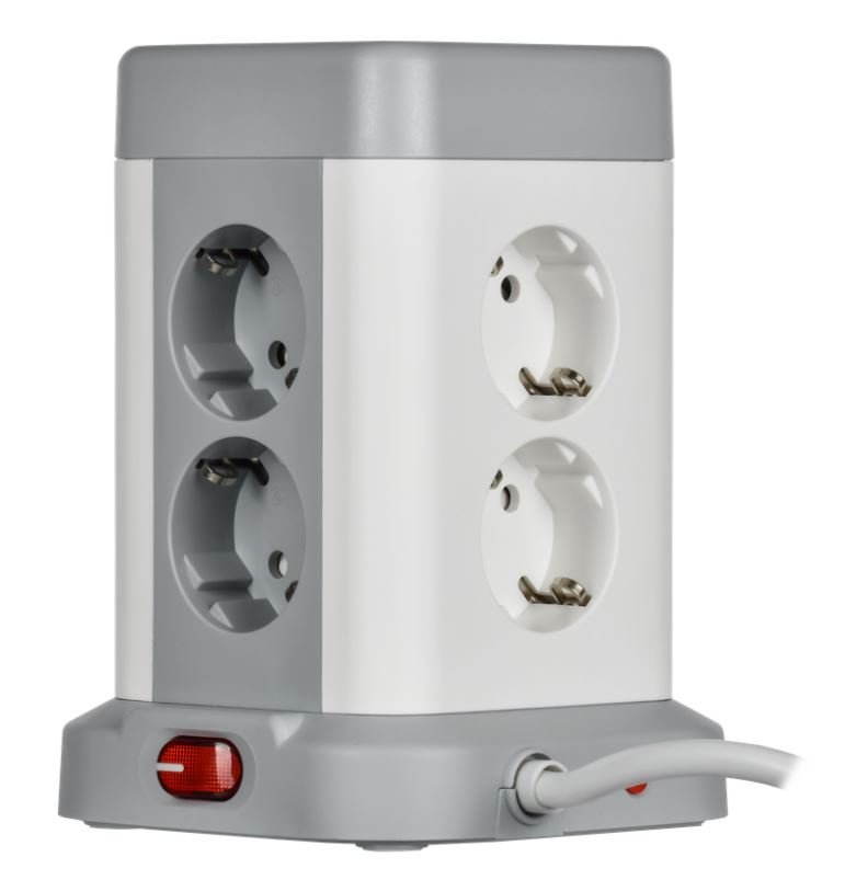 Удлинитель У08K 8 мест 1,5м 3х1,0мм2 USB A+C DOMINIC (DN-YP30-16-08-01-ZKU-K41)