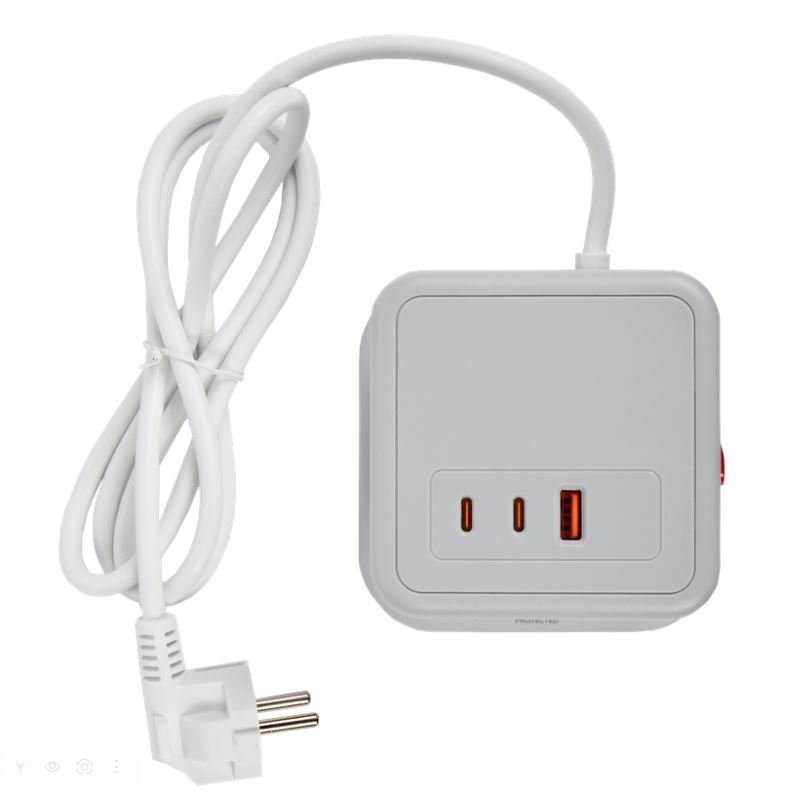 Удлинитель У08K 8 мест 1,5м 3х1,0мм2 USB A+C DOMINIC (DN-YP30-16-08-01-ZKU-K41)