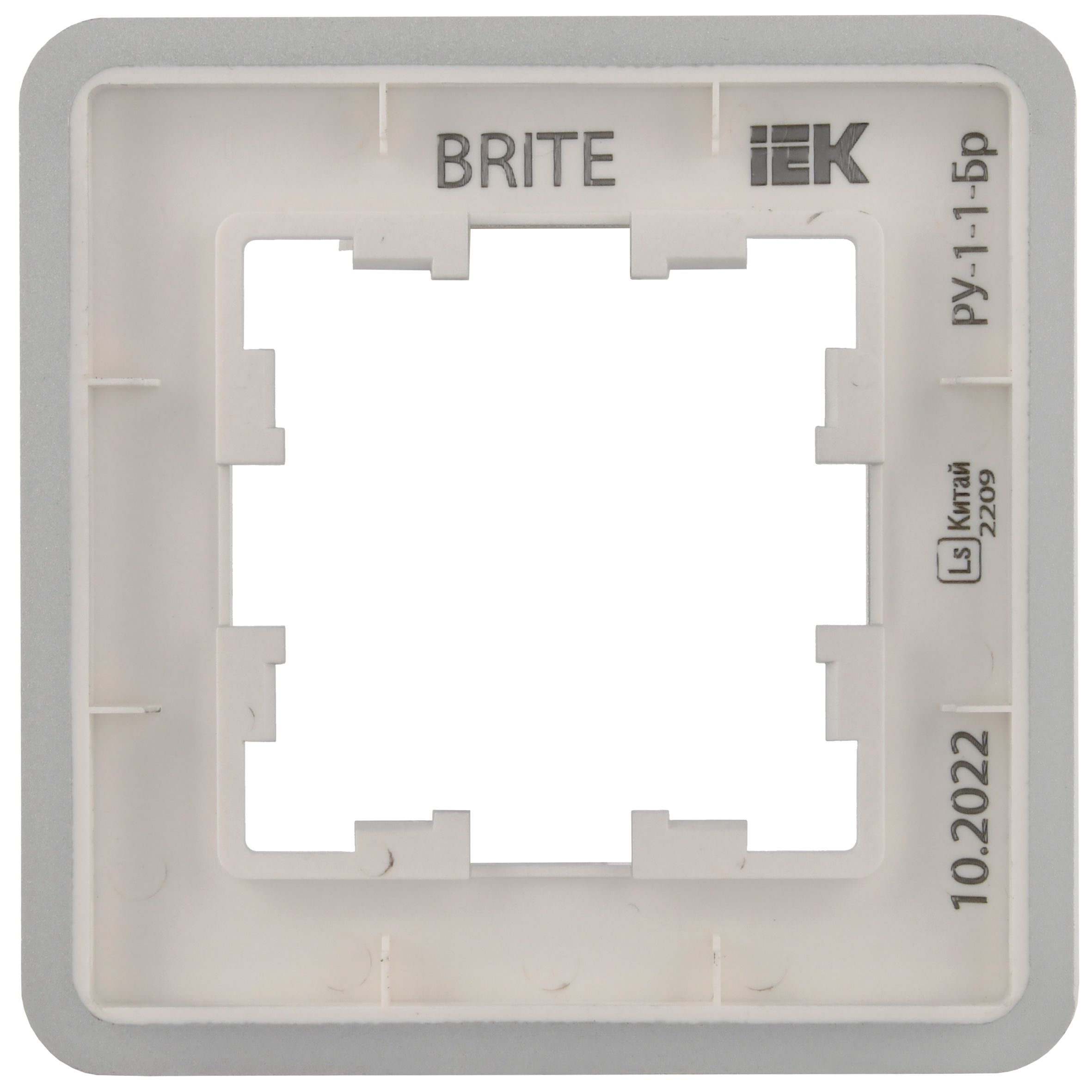 Рамка 1-местная РУ-1-1-Бр металл алюминий RE BRITE (BR-M12-M-01-K47)