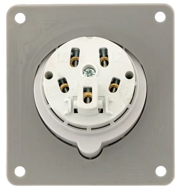 Розетка стационарная внутренняя 4152 3Р+РЕ+N 16А 380В IP67 PROxima (ps-4152-16-380)