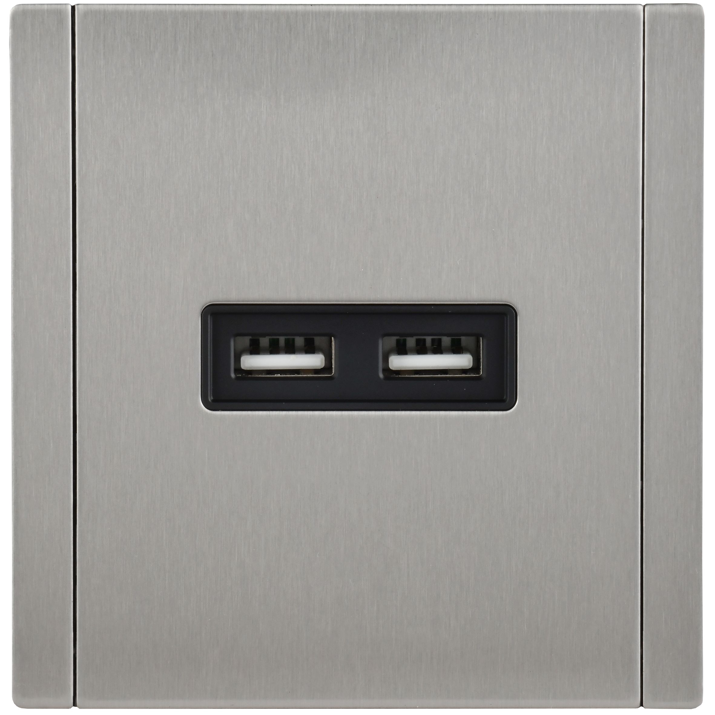 FORTE&PIANO Розетка USB A+A 3,1А FP749M скрытой установки металл никель (FP-U21-D31-M-K50)