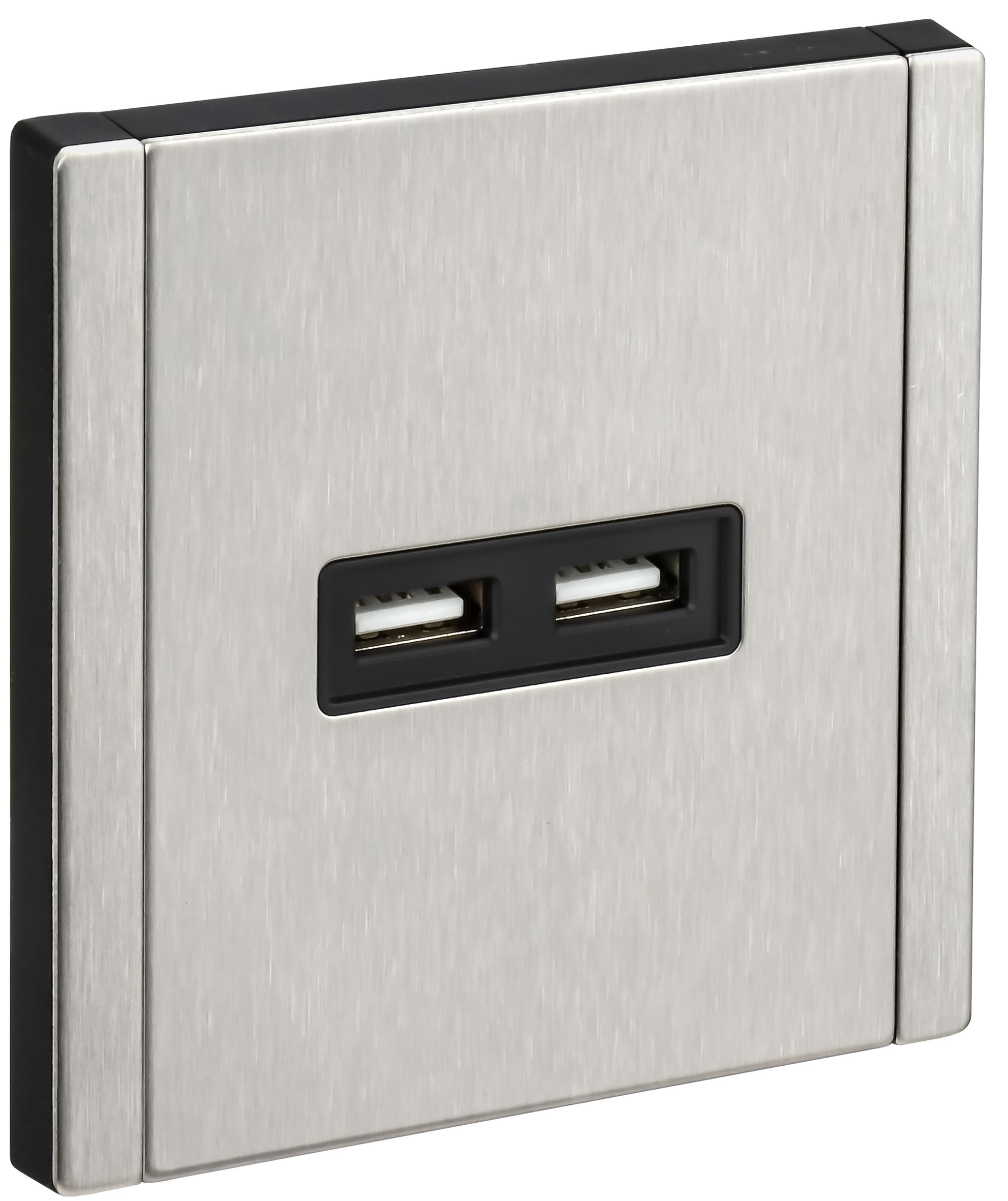 FORTE&PIANO Розетка USB A+A 3,1А FP749M скрытой установки металл никель (FP-U21-D31-M-K50)