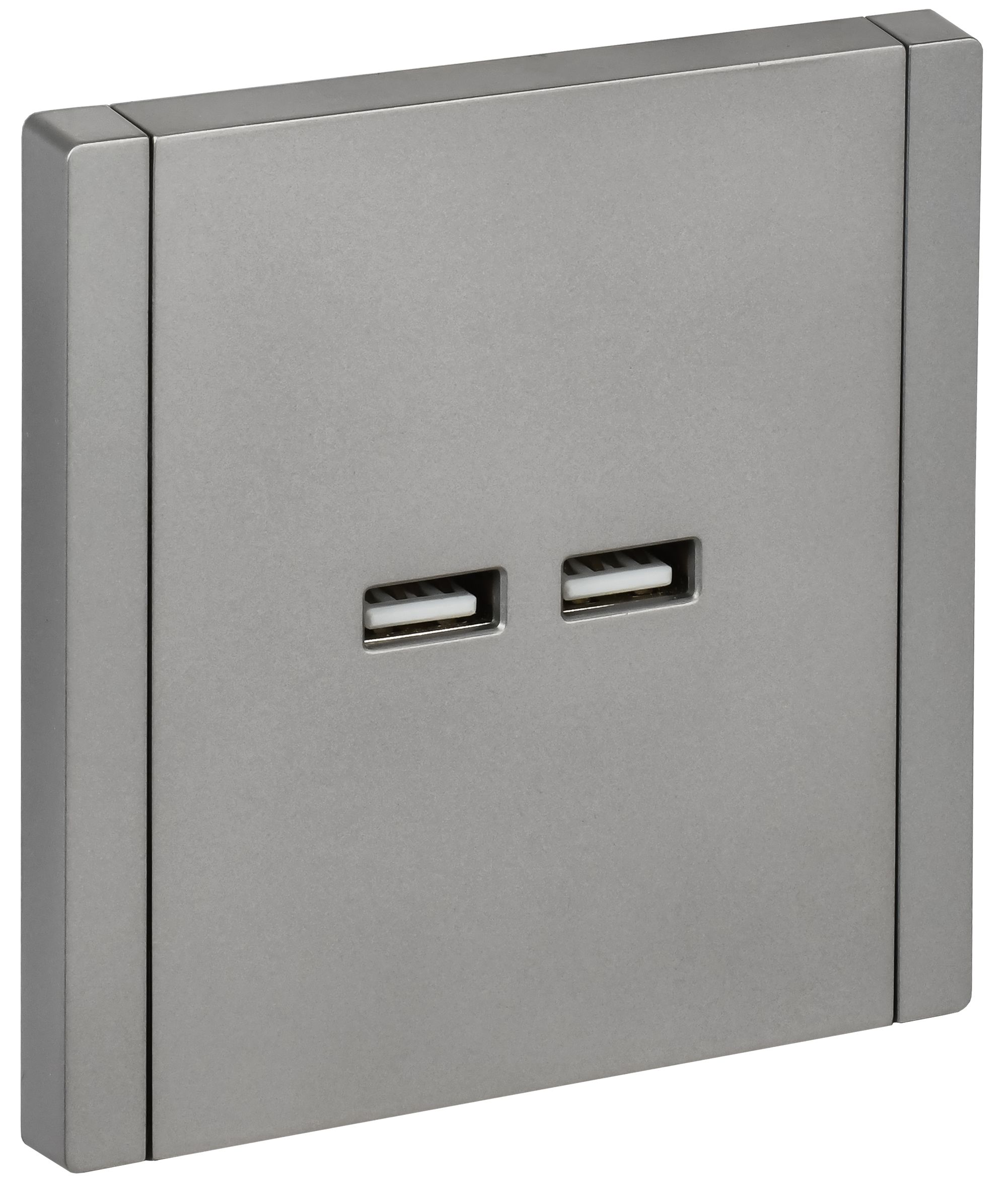 FORTE&PIANO Розетка USB A+A 3,1А FP549 скрытой установки сталь (FP-U21-D31-K46)