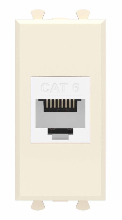 Розетка RJ-45 кат.6 1 модуль Avanti ванильная дымка (4405691)