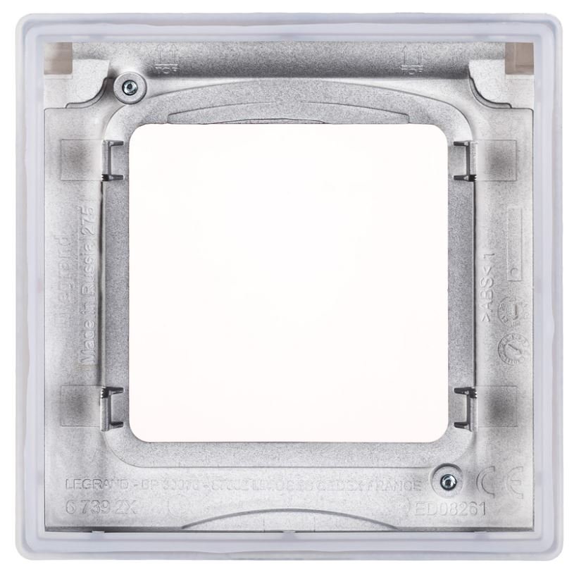 Inspiria рамка 1-местная с защитной крышкой IP44, антрацит (673923)