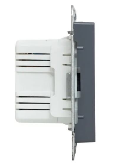 Механизм розетки USB-C - 2 шт, графит Эпика (UP1-SOG-2USBC)