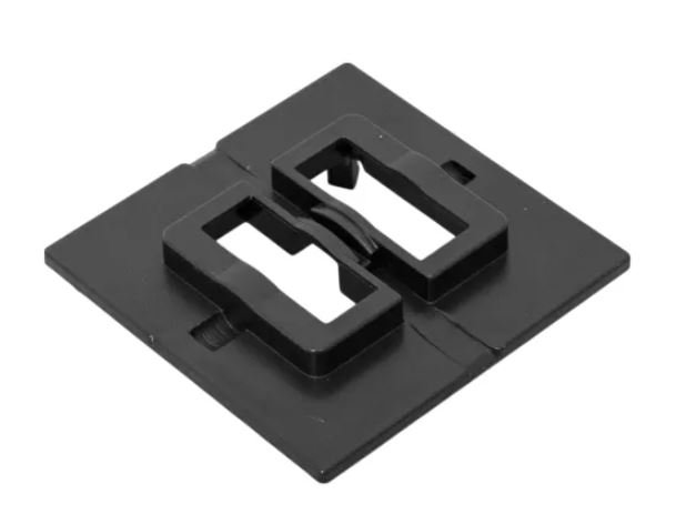 Пластина переходная для 1 или 2х клавишного выключателя, IP44, чёрная Эпика (UP1-SWB-44)
